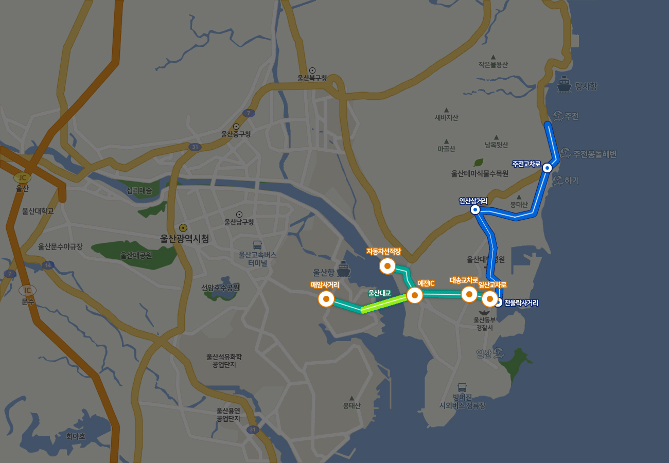 주전항에서